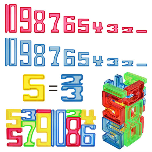 Children Transparent Digital Math Toys Montessori Logical Thinking Number Game Arithmetic Operation Learning Educational Toys