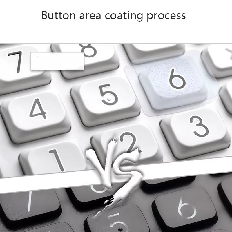 Simple Business Calculator 12-Digit Display Large Screen Dual Power Supply Calculator Student Accounting Desktop Calculator