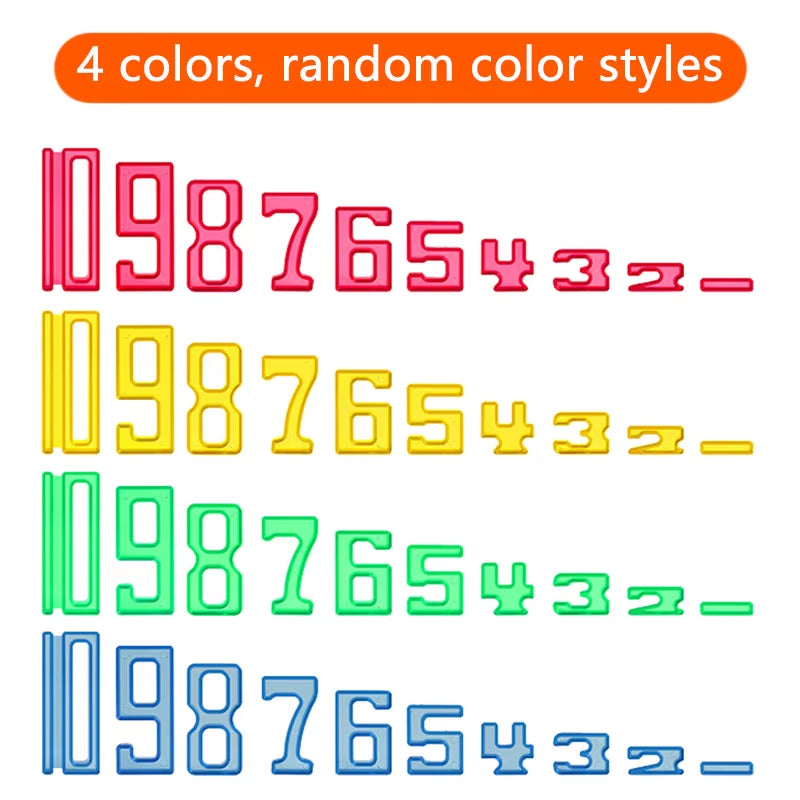 Children Transparent Digital Math Toys Montessori Logical Thinking Number Game Arithmetic Operation Learning Educational Toys