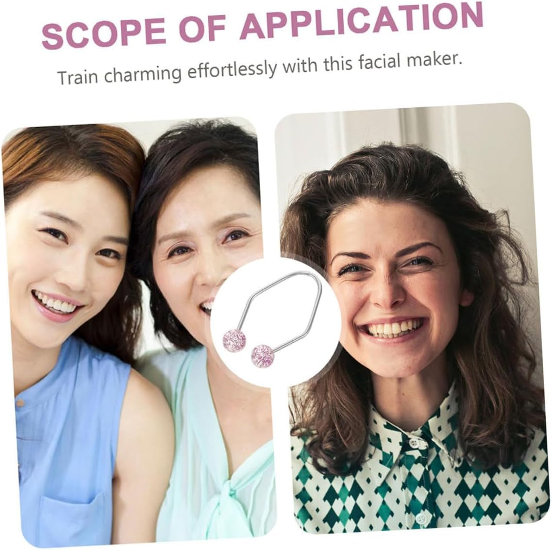 MERRYHAPY 2Piezas Entrenador De Mejillas Para Acero Inoxidable Herramienta Facial Para Ejercicios De Mejillas Para Hombres Y Mujeres Portátil Y Cómodo Color Brillo