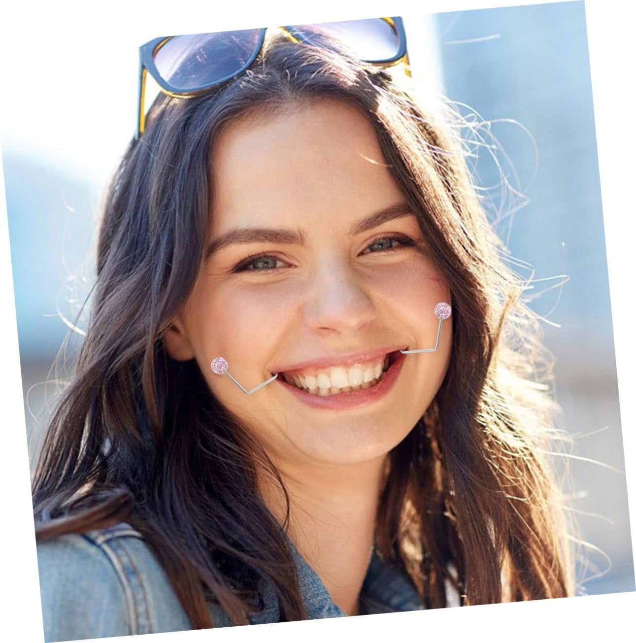 MERRYHAPY 2Piezas Entrenador De Mejillas Para Acero Inoxidable Herramienta Facial Para Ejercicios De Mejillas Para Hombres Y Mujeres Portátil Y Cómodo Color Brillo