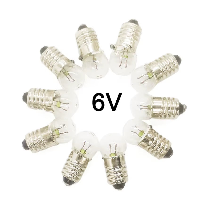 10PCS Sample 0.3A 1.5V 2.5V 3.8V / 5.2V 6.2V 0.5A Small Incandescent Bulbs Light Beads
