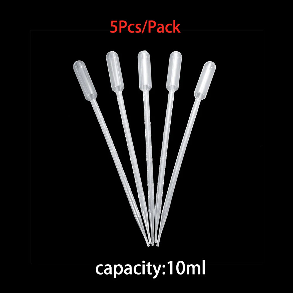 0.2/0.5/1/2/3ML Disposable Plastic Transfer Graduated Pipettes for Silicone Epoxy Resin Mold DIY Jewelry Making Squeeze Pipettes