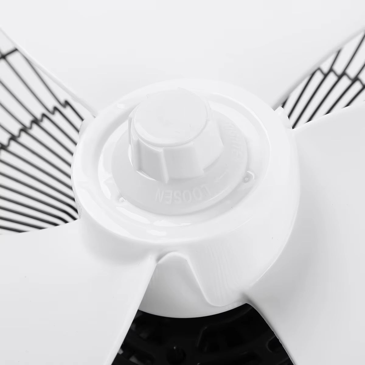 12/16Inch Plastic Fan Blade 3/5 Leaves with Nut Cover for Standing Pedestal Fan Table Fanner General Accessories