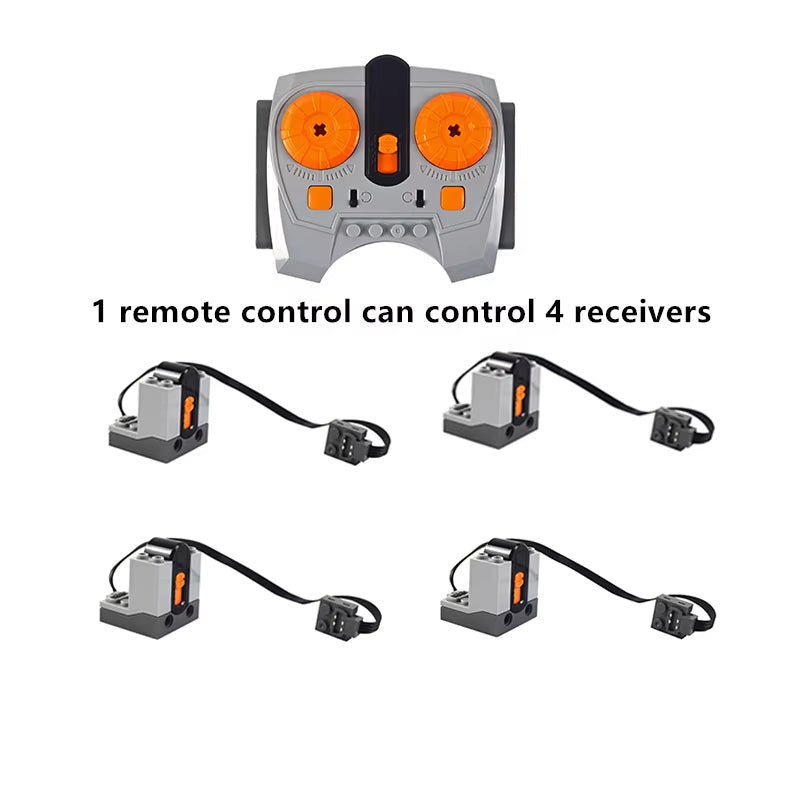 Technical Parts Motor Multi Power Functions 8293 8883 Tool Servo Train Motor PF Model Sets Building Blocks Compatible