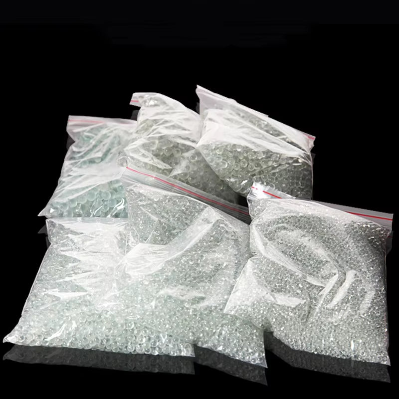 1000Pcs/2000Pcs Different Size OD 1Mm to 8Mm Glass Ball Sand Grind Bead for Laboratory Experiments