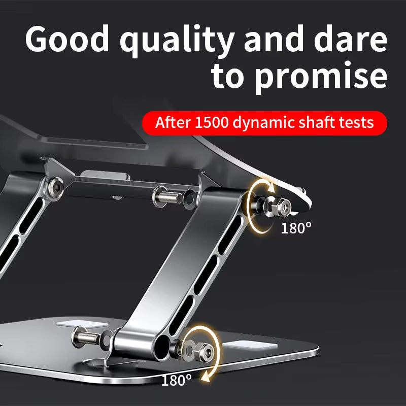 Phone Tablet Stand Adjustable Aluminum Alloy Laptop Tablet up to 17 "Laptop Portable Folding Stand Cooling Stand Support