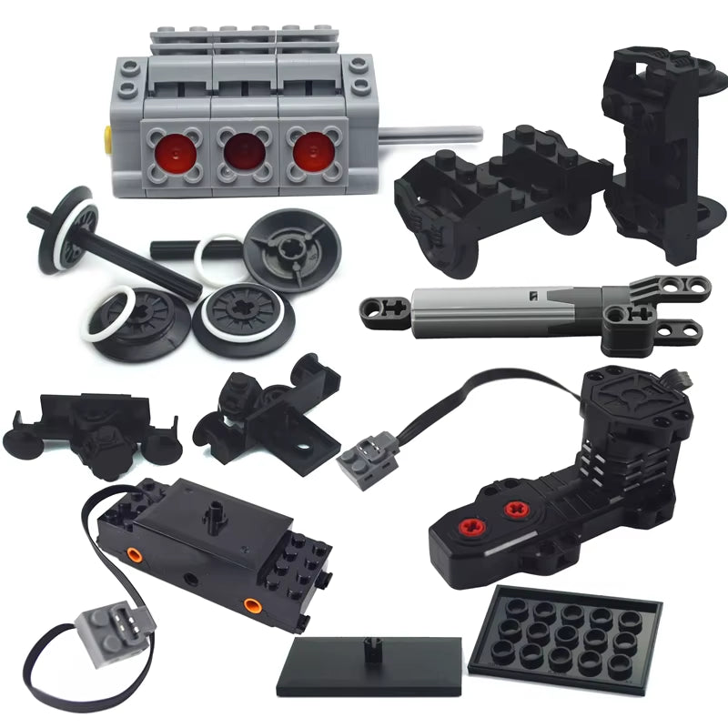 Technical Parts Motor Multi Power Functions 8293 8883 Tool Servo Train Motor PF Model Sets Building Blocks Compatible