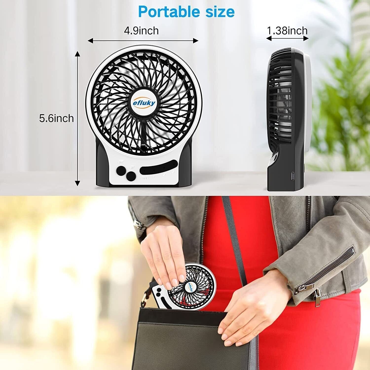 Aire Acondicionado Frio Ventilador Portatil Recargable Abanico De Piso Con Luz