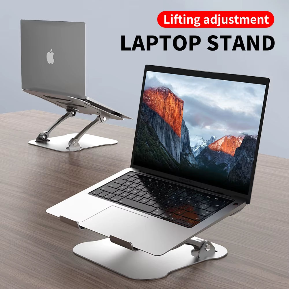 11-17Inch Cooling Rack Folding Adjustable Angle Aluminum Alloy Desktop Portable Holder Office Universal Non Slip Laptop Stand