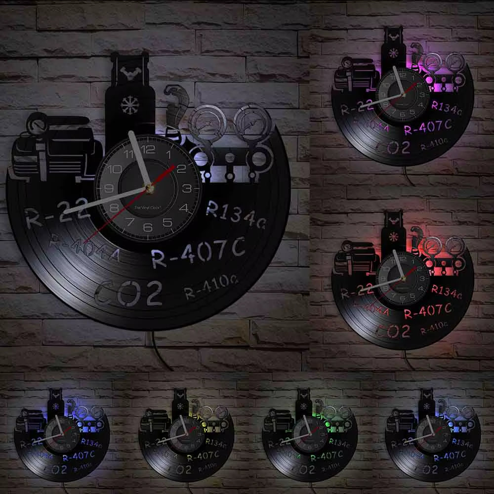 Chemistry Experiments Wall Clock Science Laboratory Decoration Periodical Elements Table Wall Art Retro Vinyl Record Wall Clock