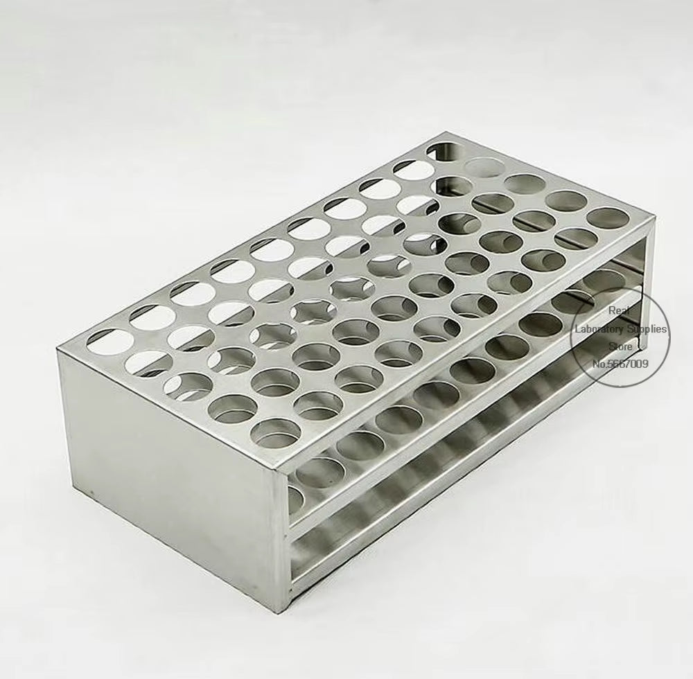 1PCS Lab Stainless Steel Test Tube Holder Colorimetric Tube Rack Centrifuge Tube Stander for School Experiment