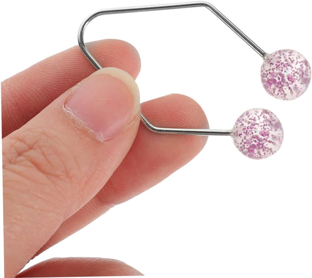 MERRYHAPY 2Piezas Entrenador De Mejillas Para Acero Inoxidable Herramienta Facial Para Ejercicios De Mejillas Para Hombres Y Mujeres Portátil Y Cómodo Color Brillo