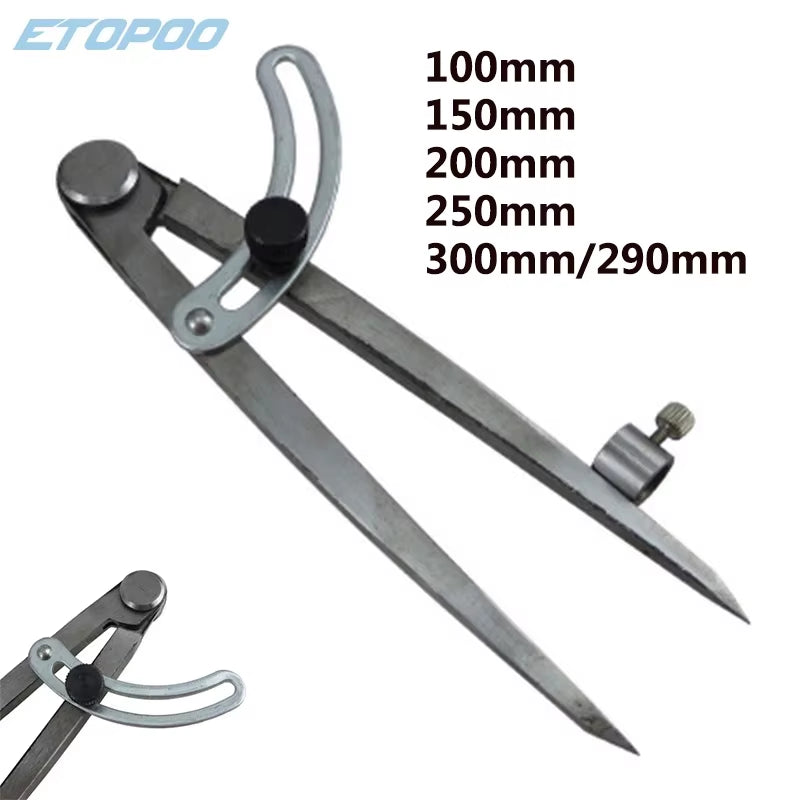 150 250Mm 300Mm Steel Wing Divider Pencil Marking Compass-Circle Maker Adjustable Scriber Craftsman Architect Student Carpenter
