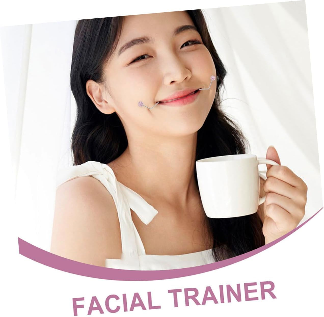 MERRYHAPY 2Piezas Entrenador De Mejillas Para Acero Inoxidable Herramienta Facial Para Ejercicios De Mejillas Para Hombres Y Mujeres Portátil Y Cómodo Color Brillo