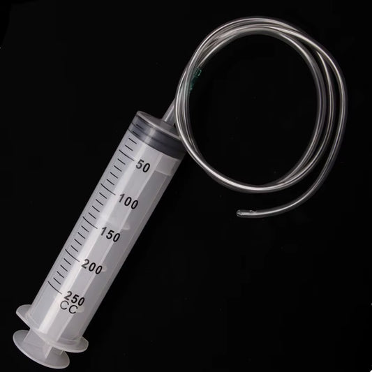 Large Syringe Tubing 500ML Plastic Syringe with Tube Converter Cap for Liquid Oil Glue Applicator Experiments Industrial Use