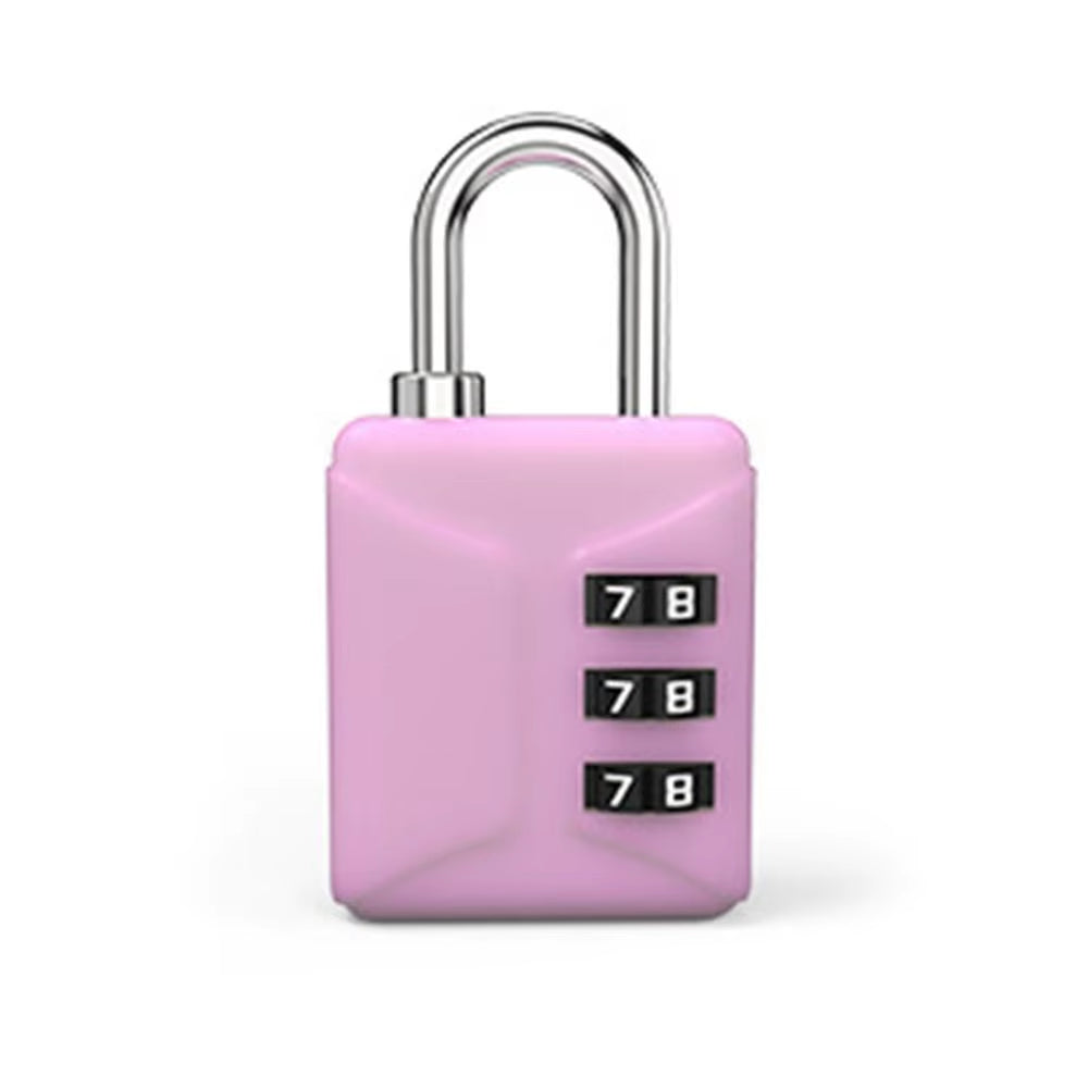 Zinc Alloy 4 Digit Password Lock Portable Anti-Theft Wire Rope Dormitory Cabinet Lock Padlock Luggage Combination Lock Home